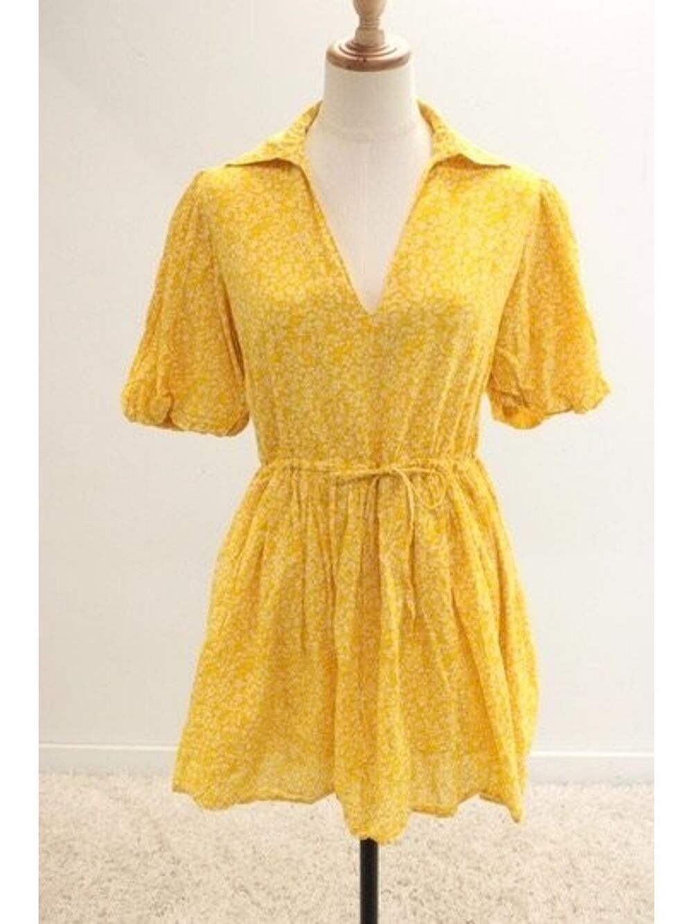 Olivia James the Label Dress S Puff Sleeves Ditsy Floral Soft Cotton Romantic